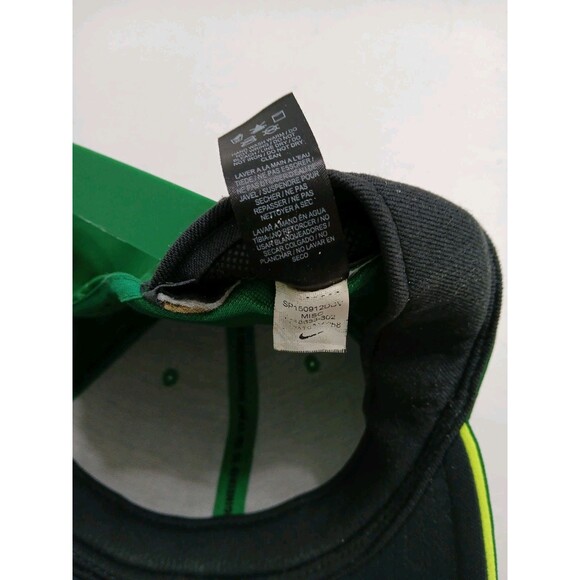 Nike Golf Hat Snapback Cap Green White Big Logo Rare Swoosh - Picture 8 of 8